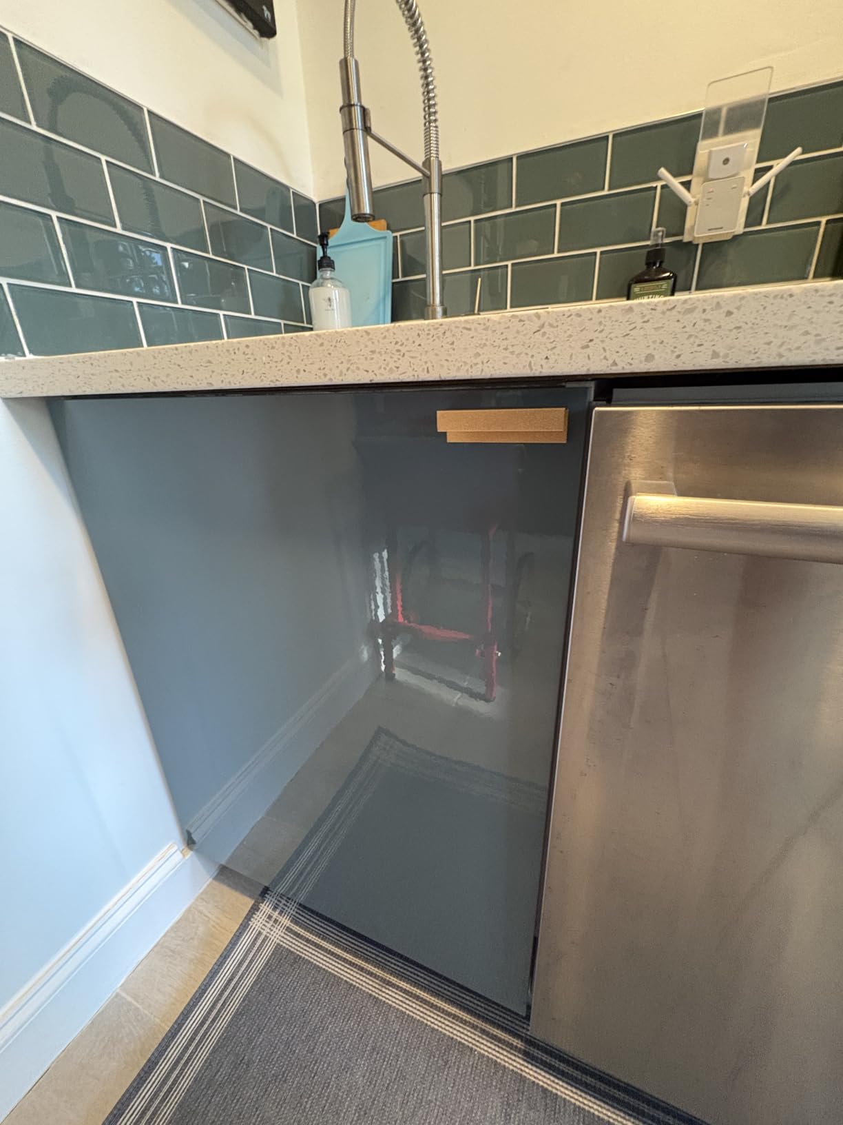 YSAGi Leather Desk Protector, Office Mat, Large Mouse Mat, Non-Slip PU Leather Blotter, Laptop Desk Mat, Waterproof Writing Pad for Office and Home (Black, 31.5