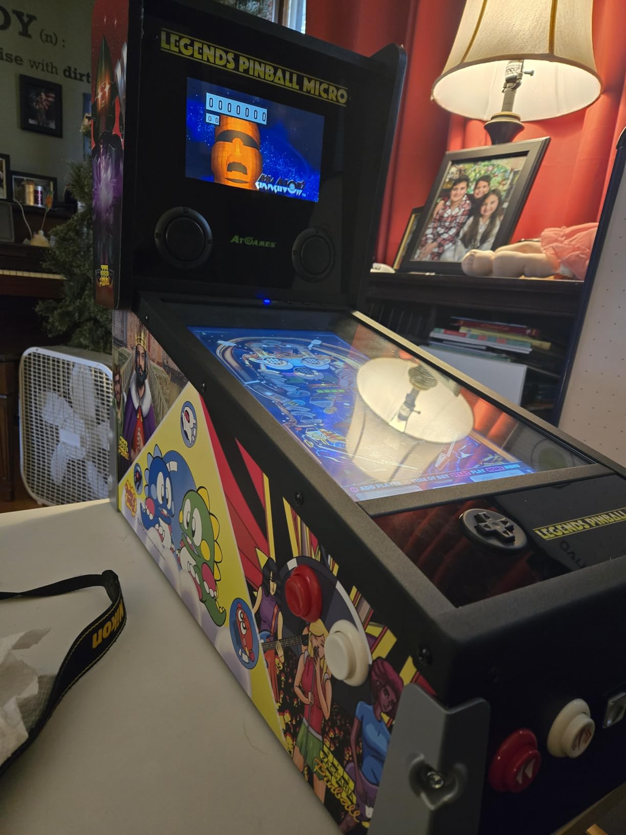 Legends Pinball Micro, Arcade Machine Console, Classic Retro Video Games, 50 Built in Licensed Pinball Games, Space Invaders, Bubble Bobble,Time Machine, WiFi, HDMI, Bluetooth customer photo 1