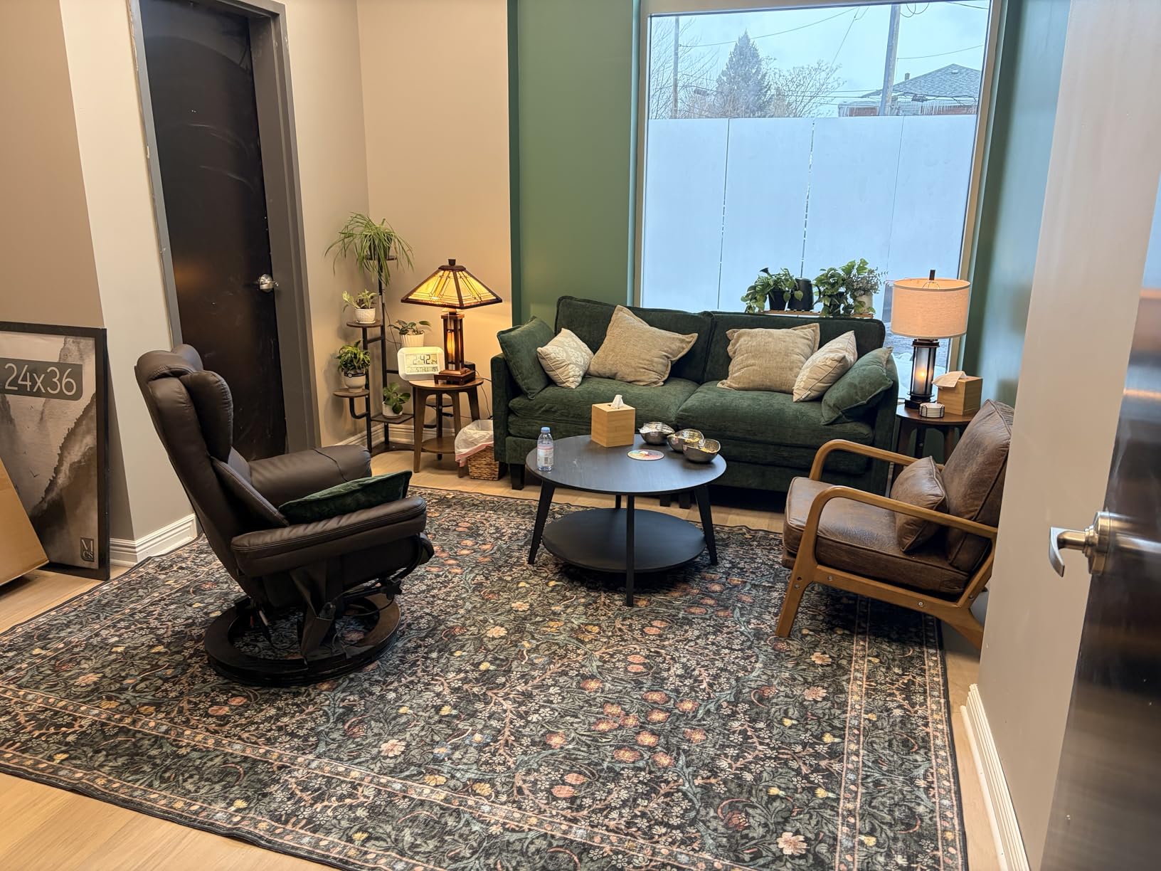 Bonnlo Fine Beige Accent Chairs Set of 2, Upholstered Mid Century Modern Lounge Fabric Chairs Reading Chairs Side Sitting Chair Solid Wood Farmhouse Armchairs for Living Room, Bedroom, Guest Room customer photo 1