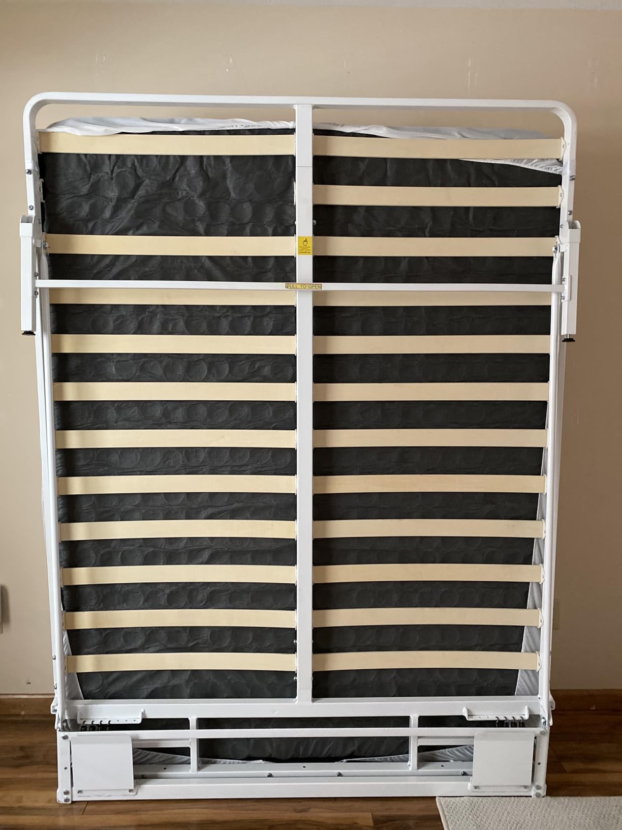 Wilding Wallbeds Deluxe Murphy Bed Frame (Queen) Vertical Wallbed, Powder-Coated Steel Frame for Folding Cabinet, Pull-Out Bed, Hidden Bed customer photo 1