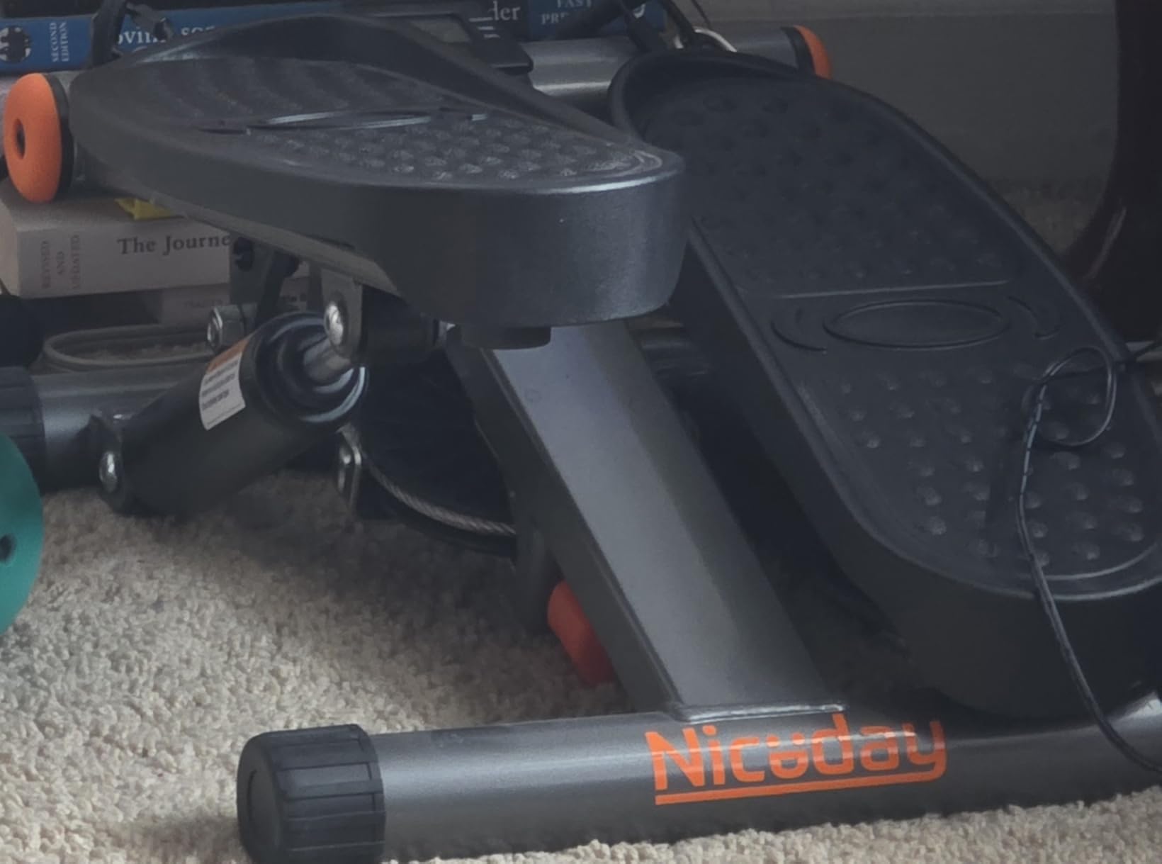 Niceday Steppers for Exercise, Stair Stepper with Resistance Bands, Mini Stepper with 300LBS Loading Capacity customer photo 2