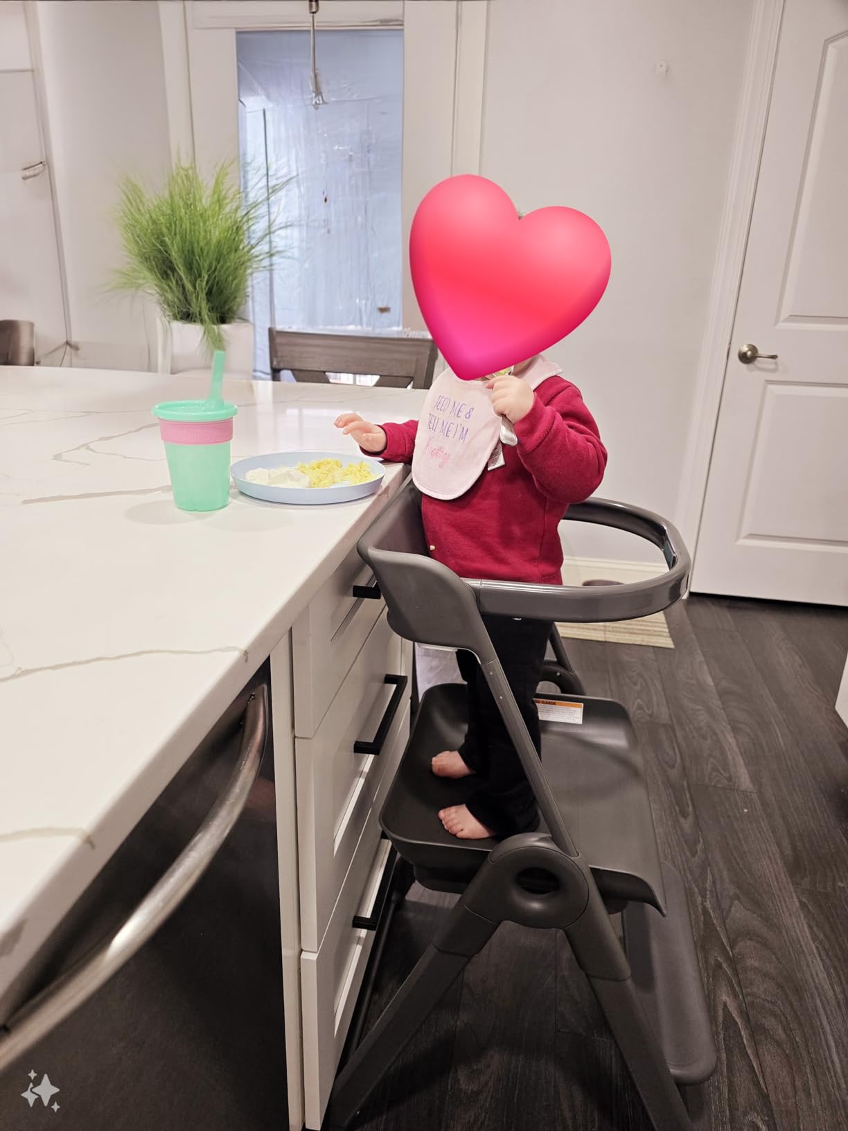 Boon Pivot Toddler Tower - Folding Toddler Step Stool for Bathroom Sink or Kitchen Countertop - Step Stool for Toddlers with CPC Certification - Gray - Ages 18 Months to 4 Years customer photo 1