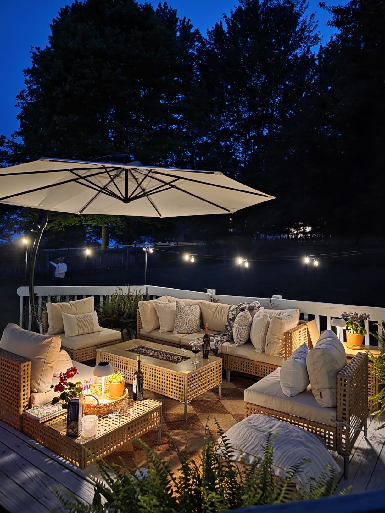 Grand patio 7-Pieces Wicker Patio Furniture Set, Boho Outdoor Conversation Set Sectional Sofa with Water Resistant Thick Cushions and Coffee Table, Cream customer photo 2