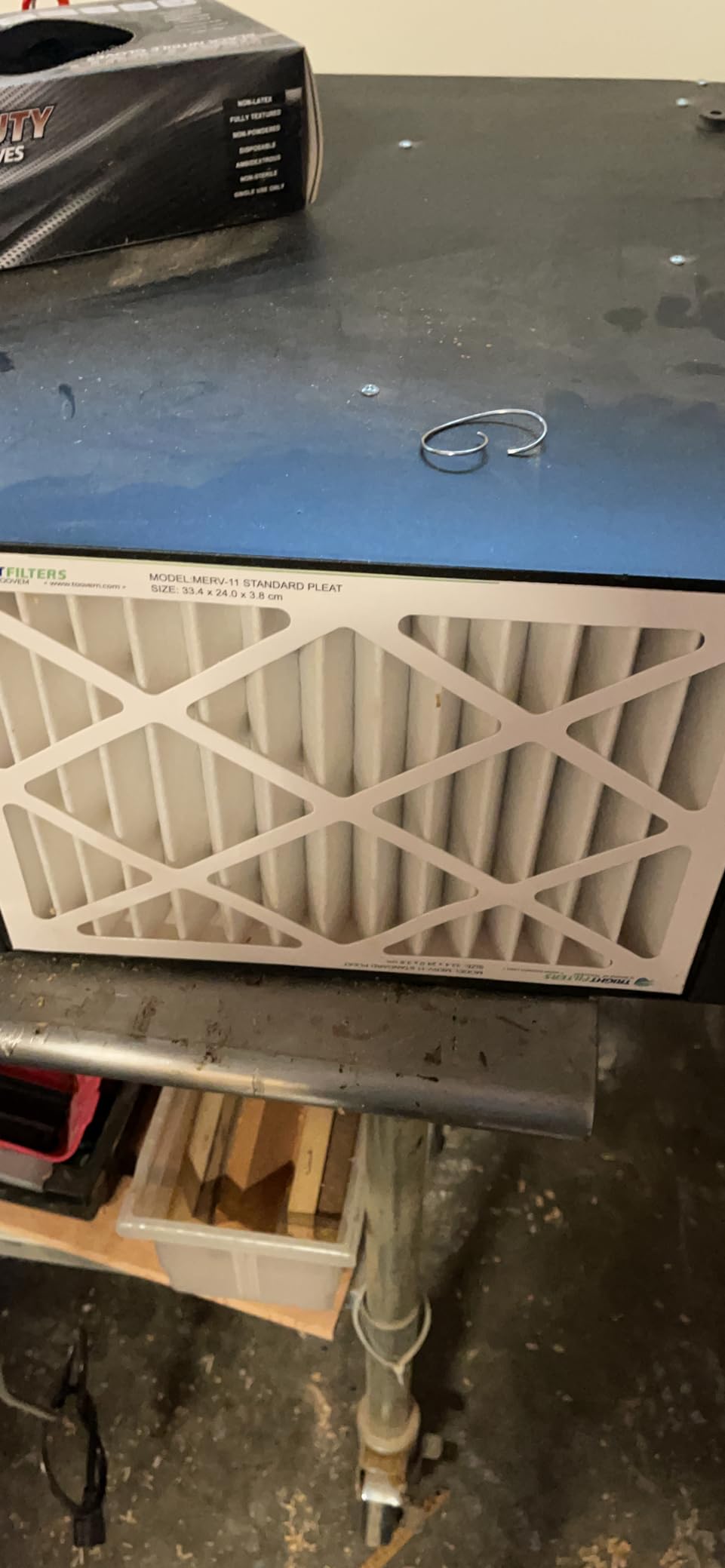 ABESTORM 360 Degree Intake Air Filtration System Woodworking 1350 CFM Hanging Air Filter with Strong Vortex Fan for Wood Workshop, Garage, Shop Dust Collectors, Up to 1700 sq. ft, DecDust 1350 customer photo 1