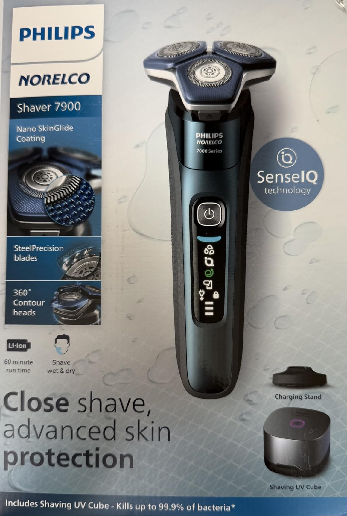 Philips Norelco Shaver 7200, Rechargeable Wet & Dry Electric Shaver with SenseIQ Technology and Pop-up Trimmer, S7887/82 customer photo 1
