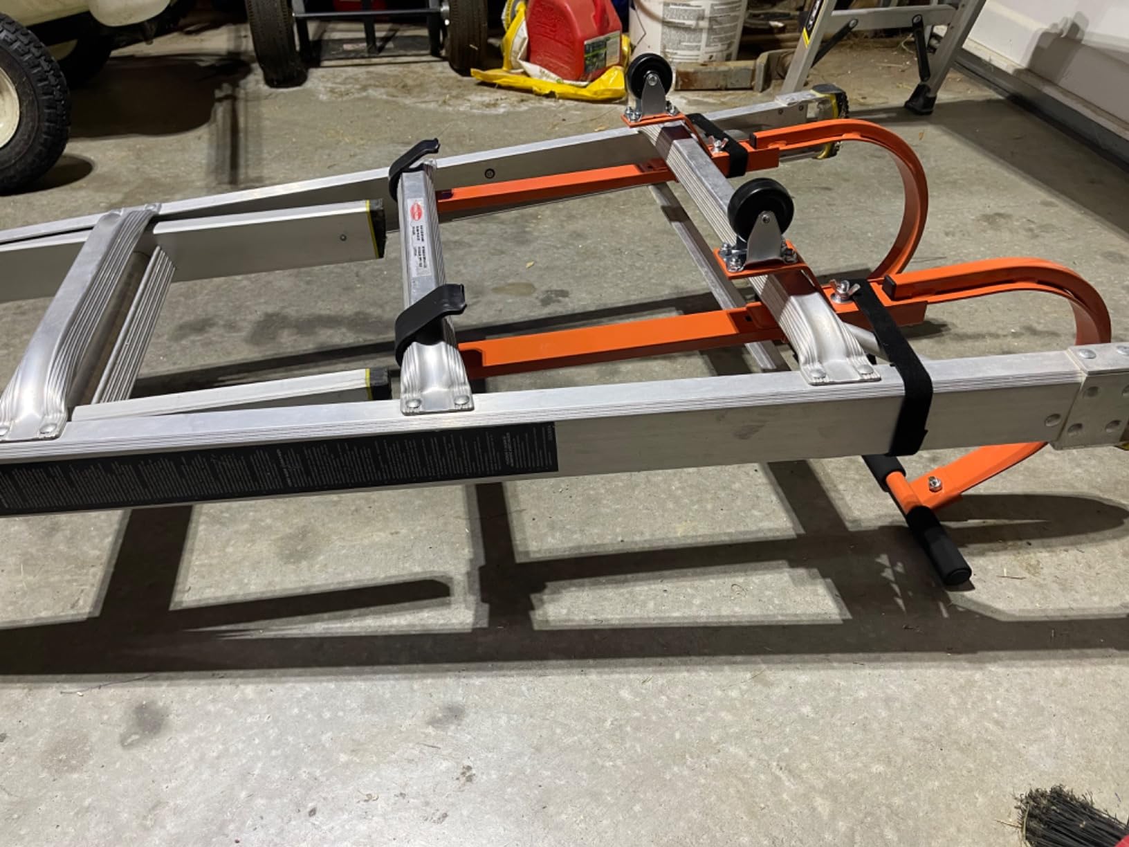 2 Pack Ladder Roof Hook with Wheel Heavy Duty Steel Ladder Stabilizer, Roof Ridge Extension, Rubber Grip T-Bar for Damage Prevention, 500 lbs Weight Ratin, Fast & Easy to Access Steep Roofs customer photo 2