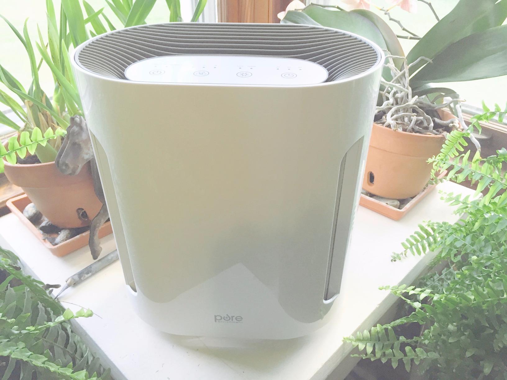 Pure Enrichment PureZone Air Purifier for Bedroom & Living Room, 4-Stage Filtration & UV-C Light, H13 HEPA Filter Helps Remove Bacteria, Pet Hair Dander, Allergens, Germs, Smoke, Dust (Gray) customer photo 2