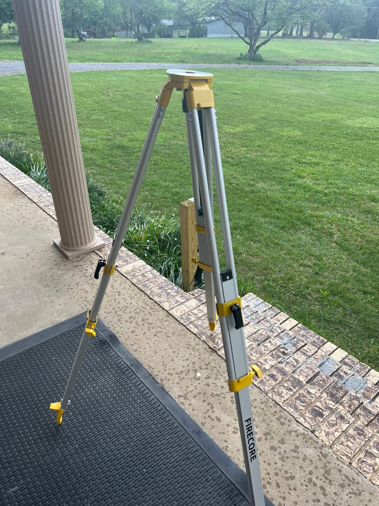 Firecore Aluminum Survey Tripod, Heavy Duty Contractor Tripod with 5/8