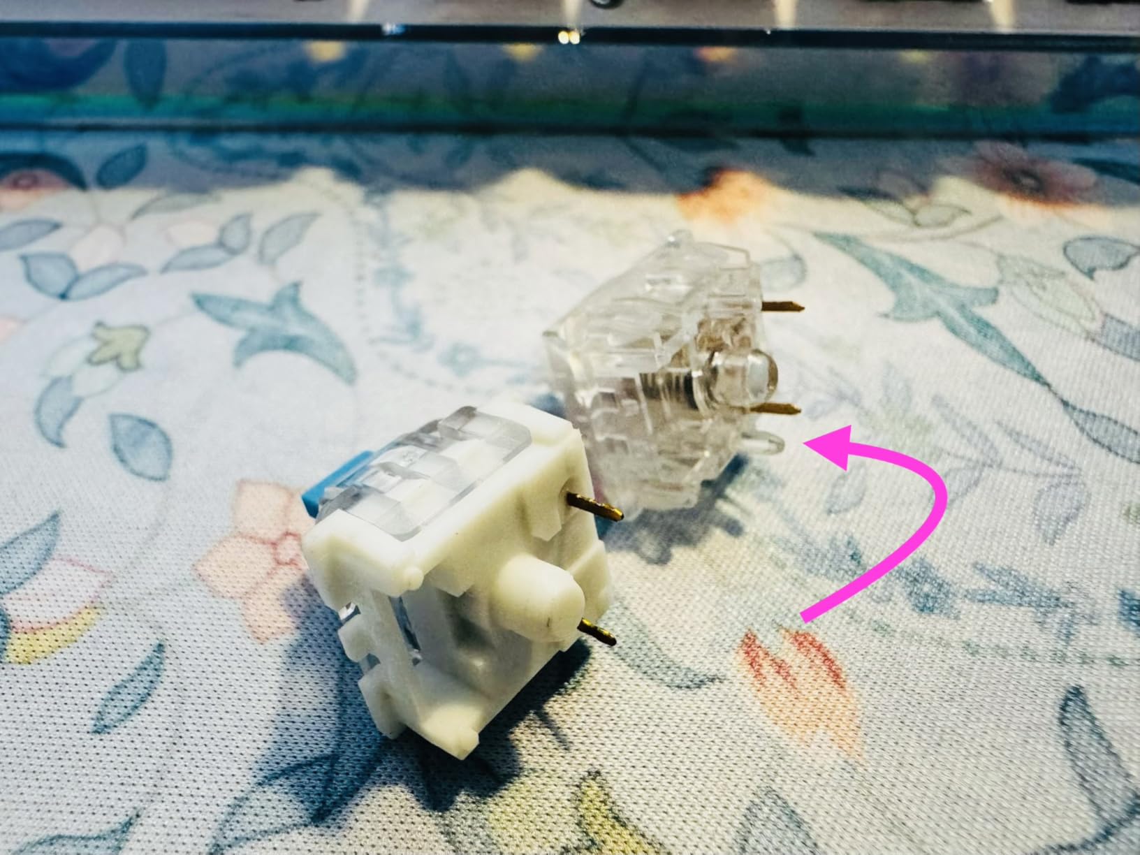 EPOMAKER Silent Mechanical Keyboard Switches Set - 35 Pieces Factory Pre-Lubed, 5-Pin Linear/Tactile Switches for Custom Mechanical Keyboards (Sea Salt Linear Silent) customer photo 1