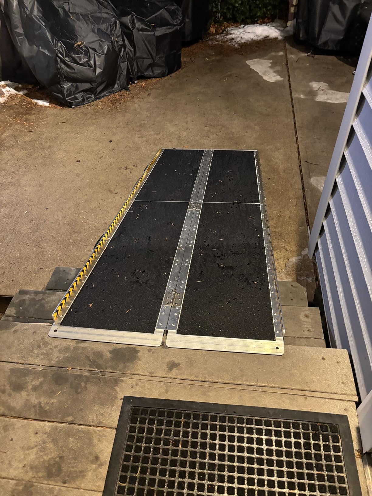 VNN Portable Wheelchair Ramp 4FT, Non-Slip Aluminum Ramps for Wheelchairs for Home, Handicap Wheelchair Ramps for Home Steps, Aluminum Loading Dock Plates, Doorways customer photo 2