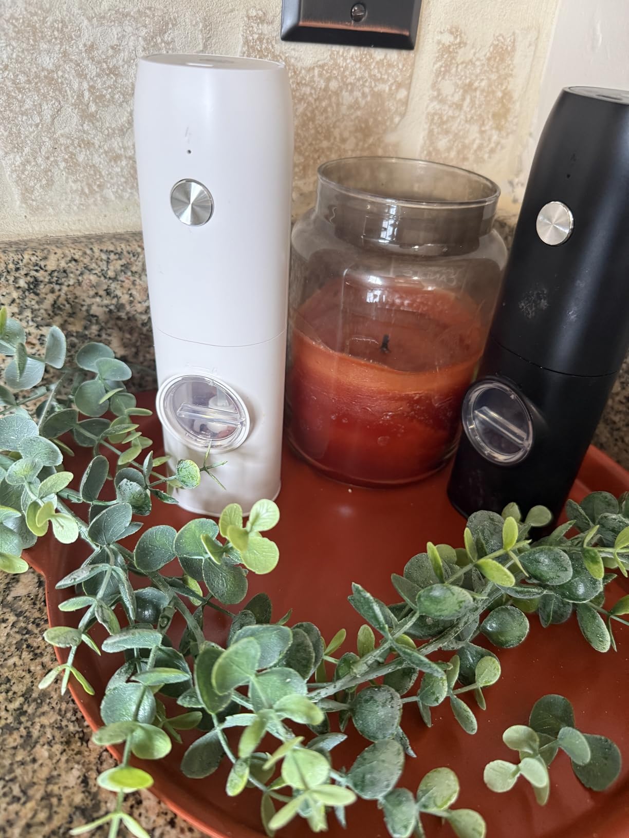 Electric Salt and Pepper Grinder Set-Rechargeable Automatic Pepper Mill Grinder with LED Home Gifts for Women, USB Adjustable Coarseness shakers, One-Hand Operation for Kitchen Appliances customer photo 1