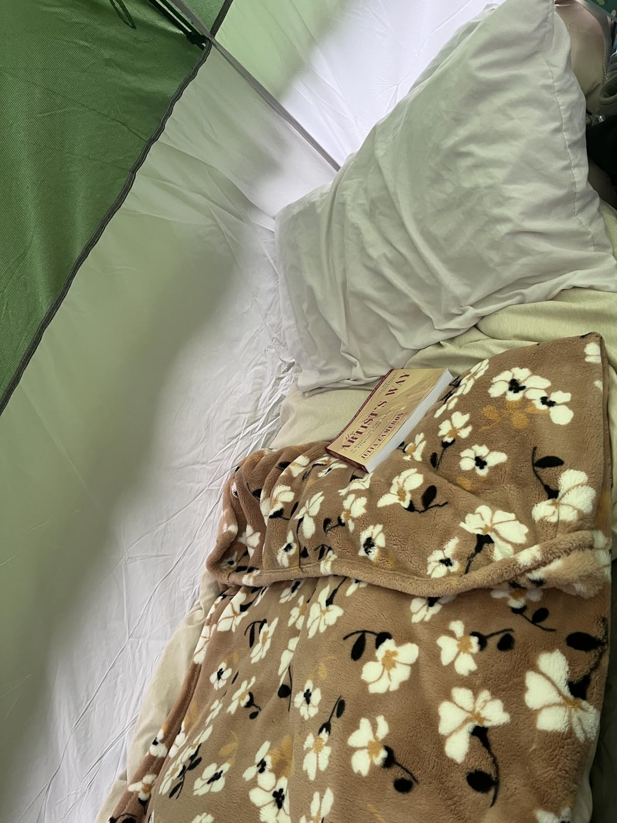 Sleeping Pad, Ultralight Inflatable Sleeping Pad for Camping, Built-in Pump, Ultimate for Camping, Hiking, Airpad, Carry Bag, Repair Kit, Compact & Lightweight Air Mattress(Blue) customer photo 1