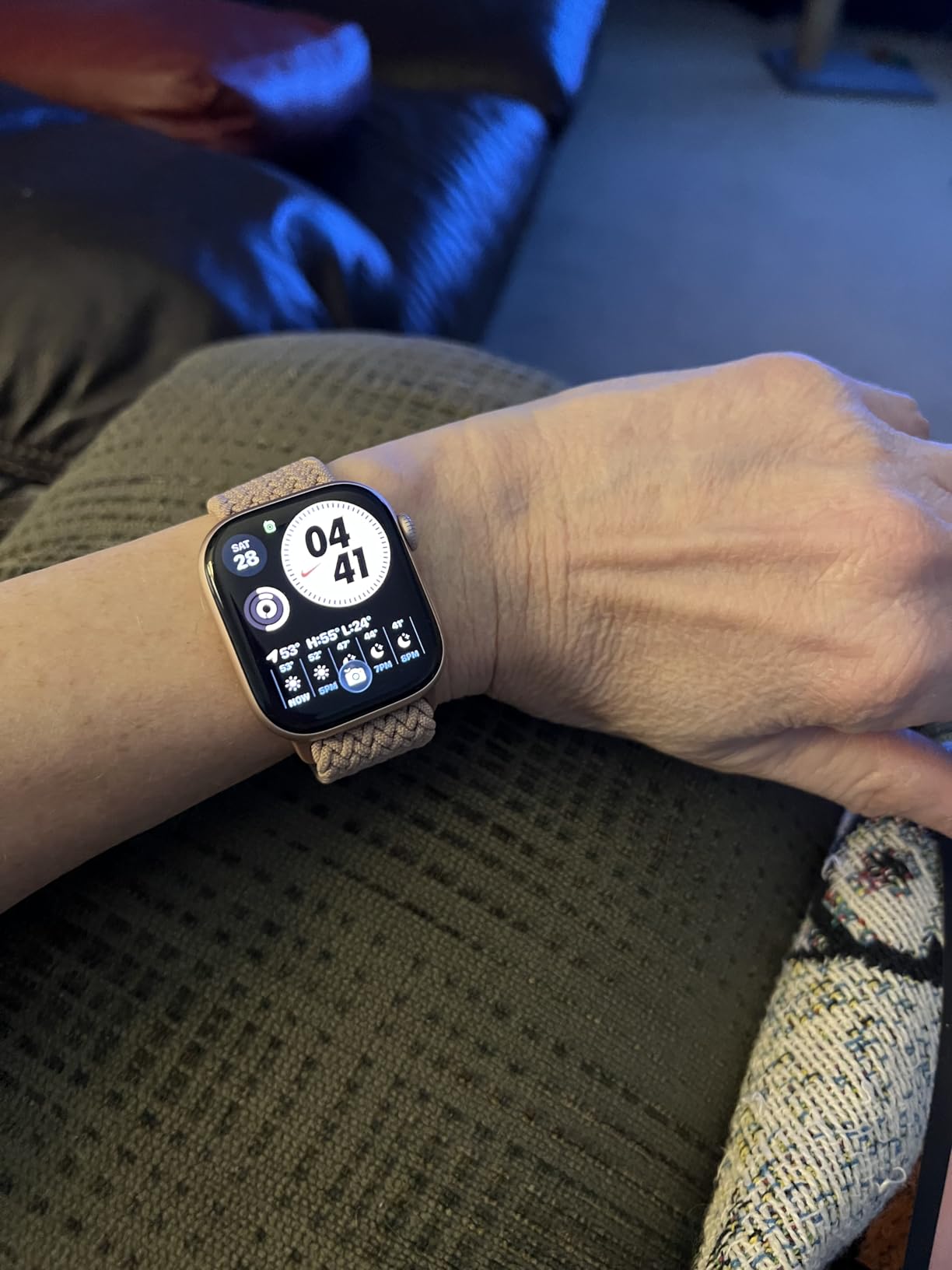 Braided Stretchy Solo Loop Compatible for Apple Watch Band 38mm 40mm 41mm 42mm 44mm 45mm 46mm 49mm for Women Men, Nylon Elastic Straps Wristbands for iWatch Series 11/10 9 8 7 6 5 4 3 SE/Ultra 3 2 1 customer photo 1