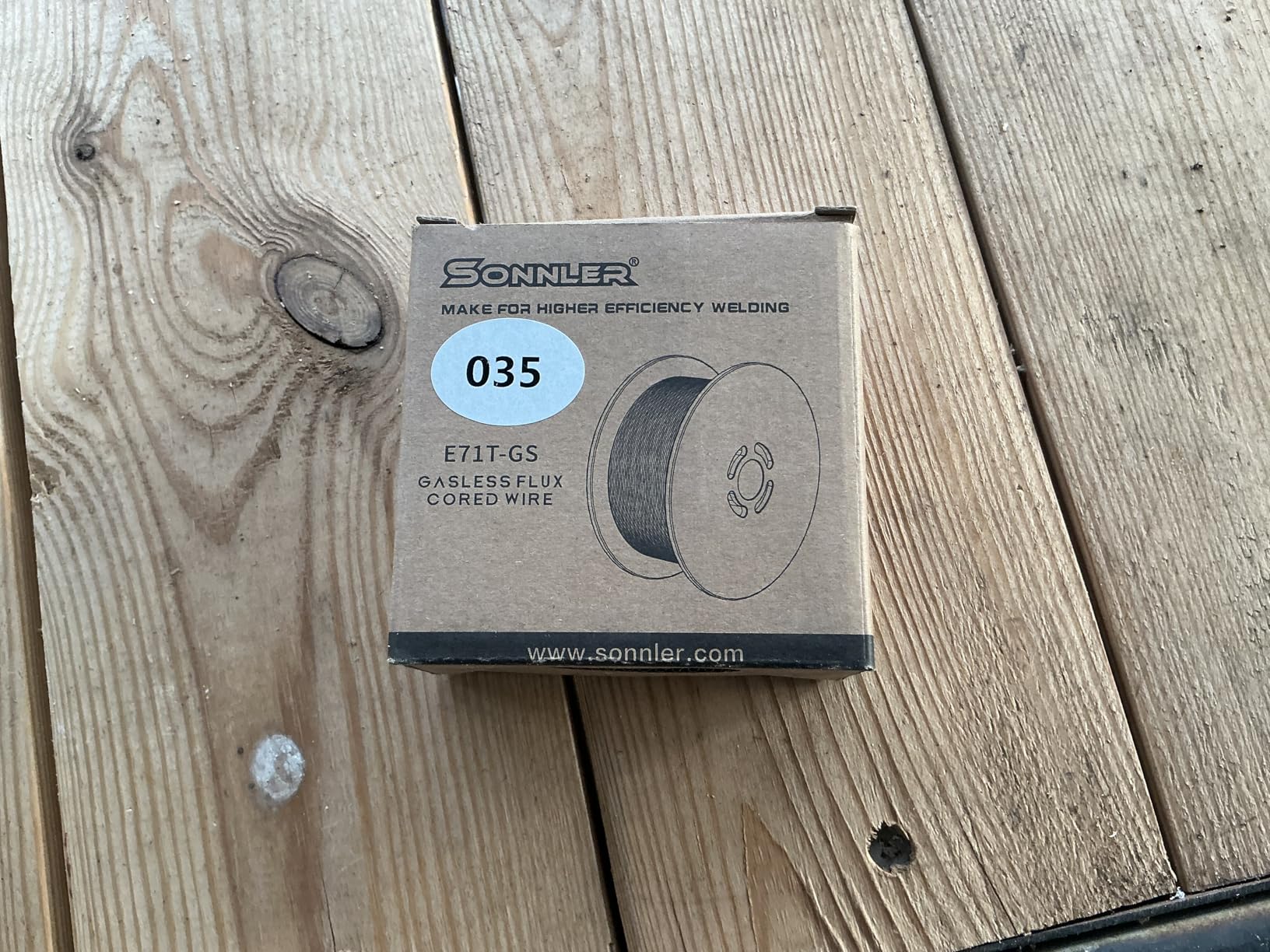 0.035 flux core welding wire, 3 Spools E71T-GS Low Splatter gasless Carbon Steel Mig Welding Wire Compatible With HF Fourney Harbor Welder(3 PACK) customer photo 1