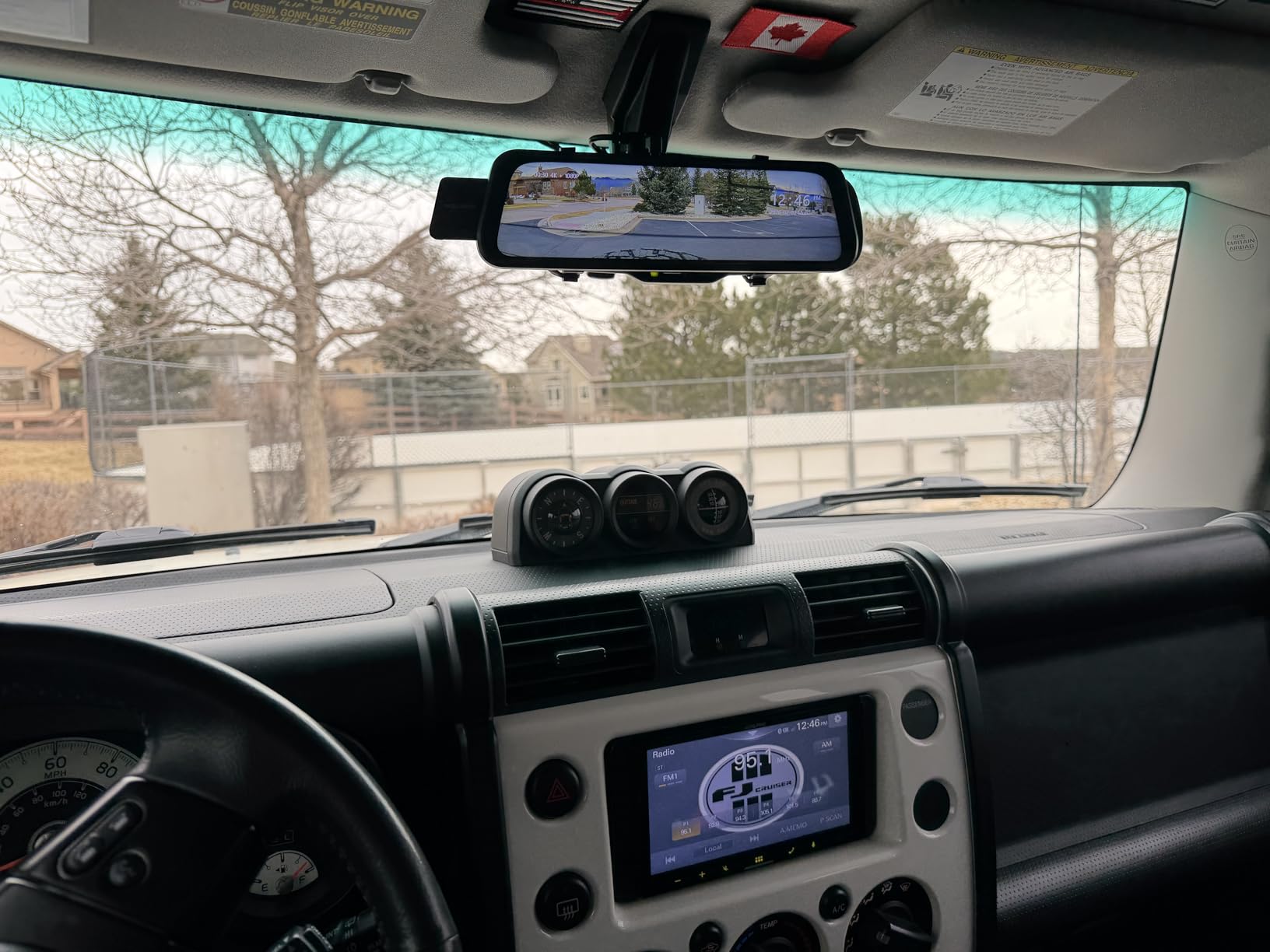 WOLFBOX G930 10'' Rear View Mirror Camera with 5.8GHz WiFi, 4K Dash Cam Front and Rear with WDR, Touch Screen Rearview Mirror Backup Camera, Parking Monitor, Reverse Assist, Includes 64GB Card & GPS customer photo 2