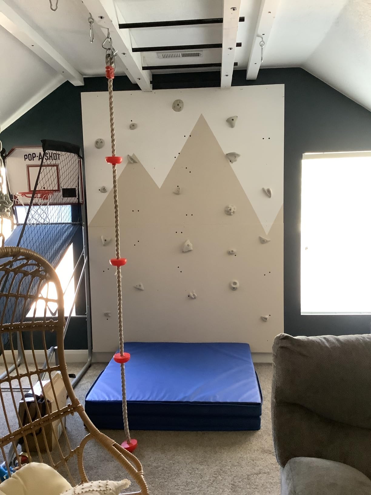 Premium Rock Climbing Holds - Rock Climbing Wall for Kids Inside - Rock Wall Climbing Holds Kids - Indoor Rock Climbing Wall for Kids customer photo 1