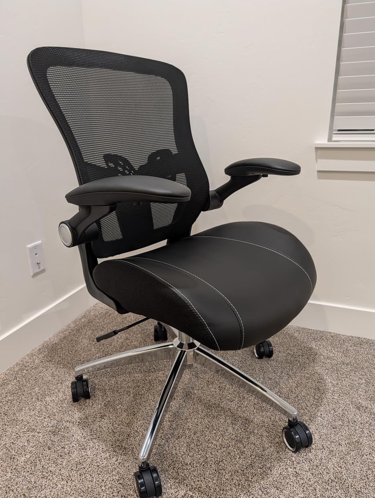 Office Chair Ergonomic Desk Chair-400lbs Big and Tall Heavy Duty, Wide & Soft 3D Modeling Foam Cushion Home Office Desk Chair with Adjustable Seat Height, Executive Computer Task Chair customer photo 1