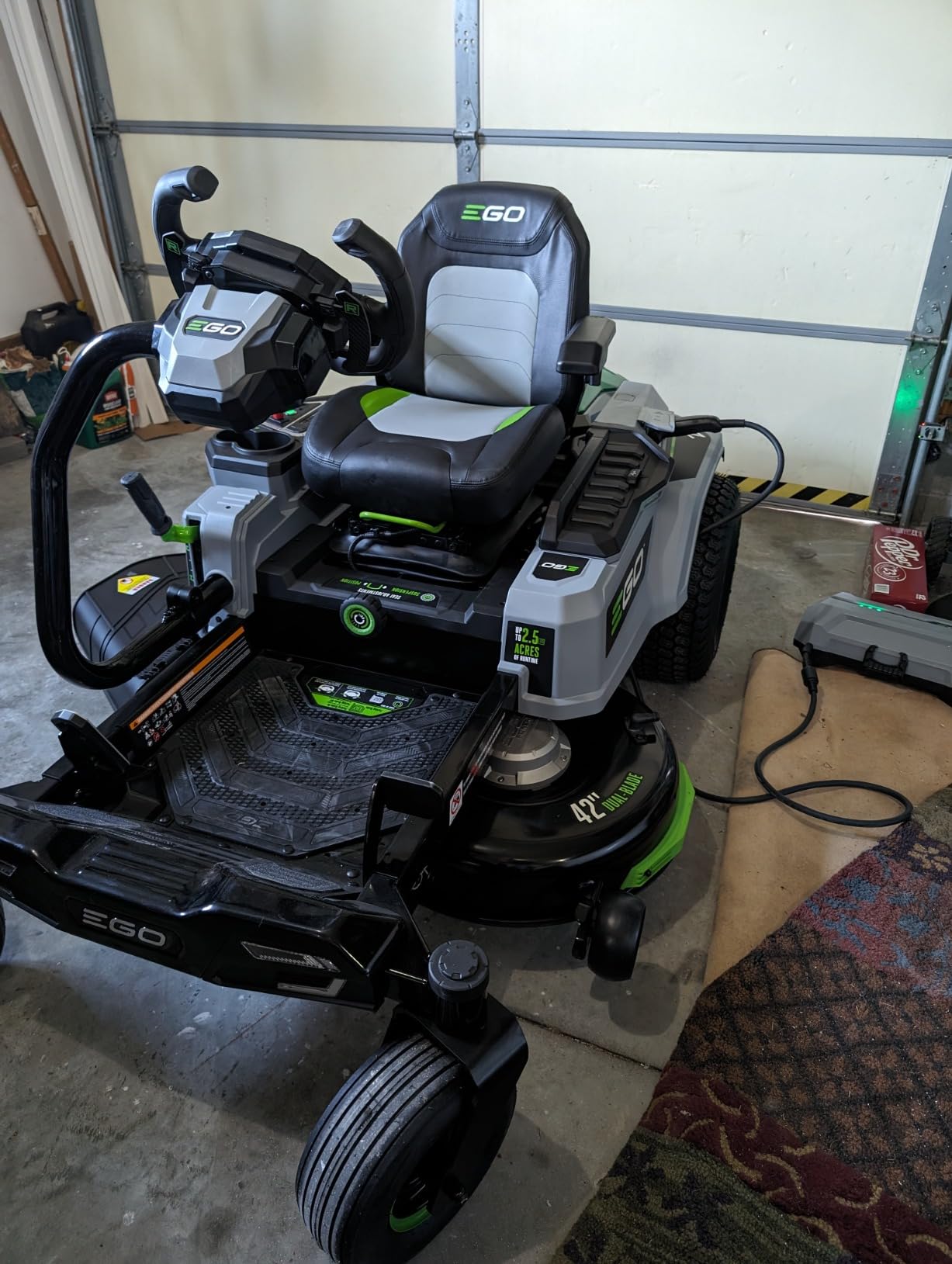 EGO Power+ Electric Riding Lawn Mower, 42