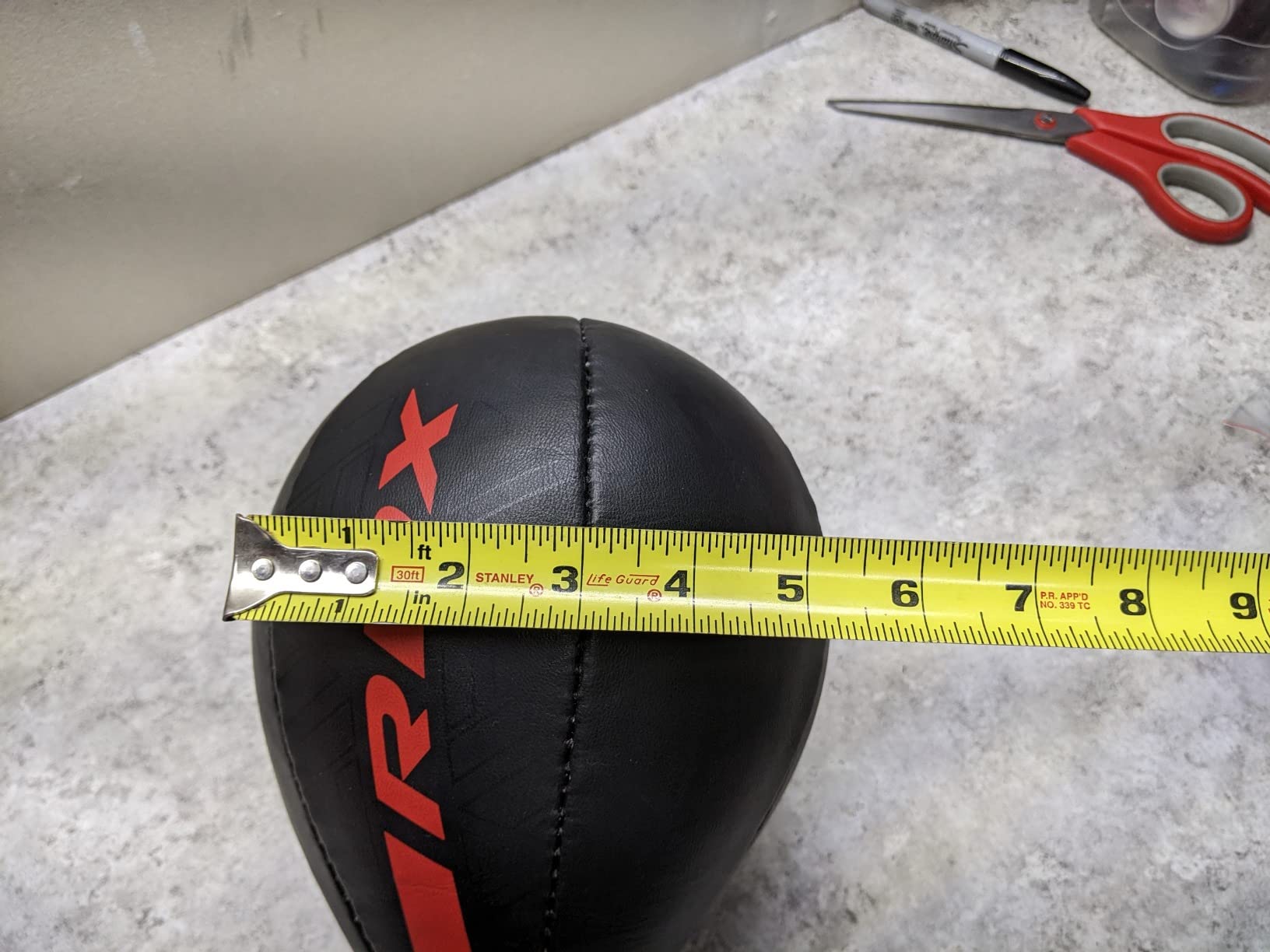 RDX Speed Bag Boxing Ball, Maya Hide Leather Dodge Striking Target with Additional Bladder, MMA Muay Thai Punching Workout Kicking Martial Arts Training Home Gym Exercise Speedball customer photo 1