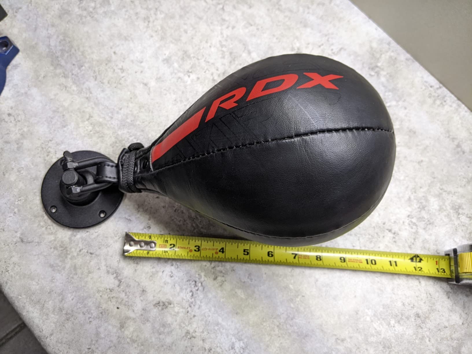 RDX Speed Bag Boxing Ball, Maya Hide Leather Dodge Striking Target with Additional Bladder, MMA Muay Thai Punching Workout Kicking Martial Arts Training Home Gym Exercise Speedball customer photo 2
