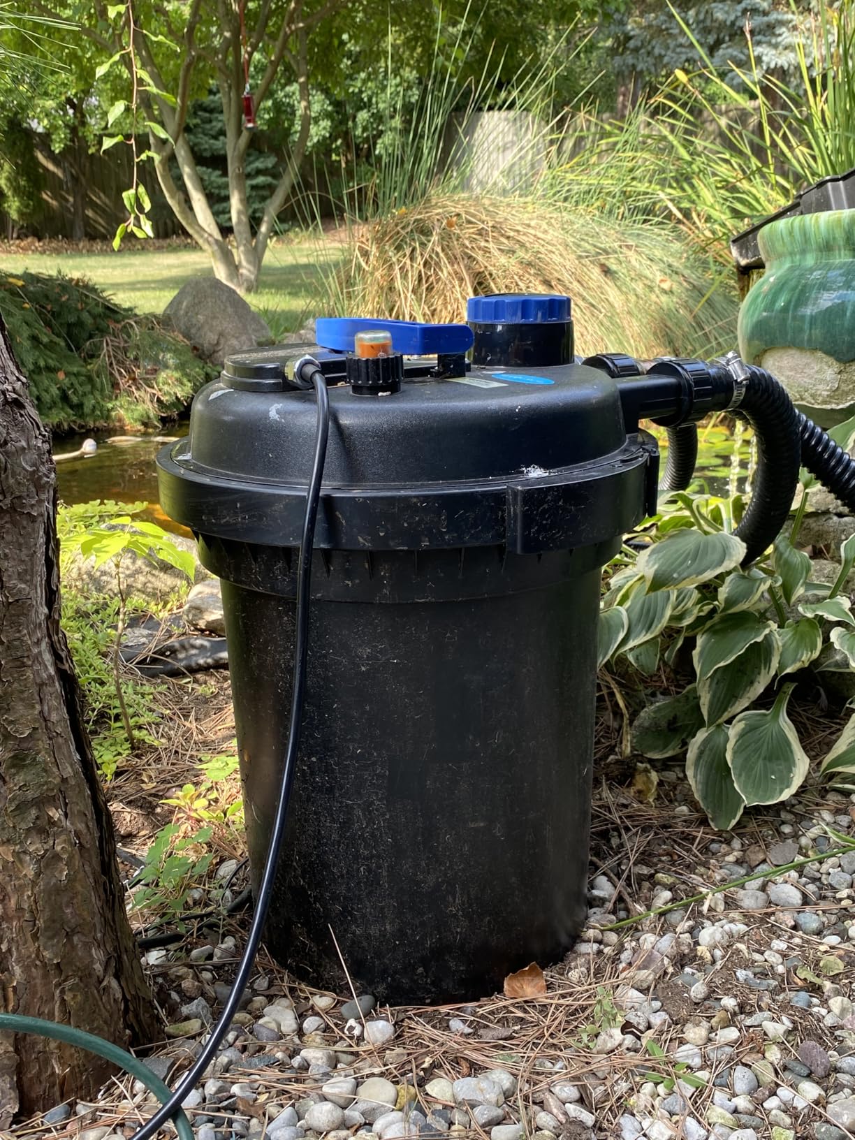 Bio Pressure Pond Filter, with 13W UV-C Light, 2630 GPH Suitable for Koi Ponds up to 1300 Gallons or Landscape Pools up to 2600 Gallons customer photo 2