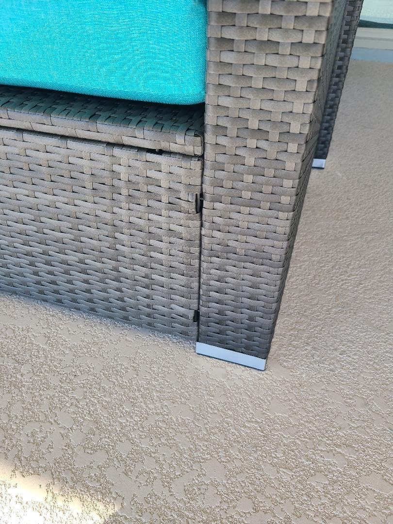 BULEXYARD 13 Piece High Back Outdoor Furniture Sets with Fire Pit, Luxury Patio Sectional Couch Sofa 12-Seater Modular, Comfortable Extra Large Wide Deep Backyard Seating Conversation Set customer photo 2