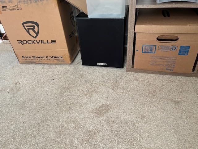 Rockville Rock Shaker 6.5 Inch 200W Peak/100W RMS Powered Home Theater Subwoofer, Deep Bass, Wood Enclosure, Adjustable Crossover, for Movies and Music customer photo 1