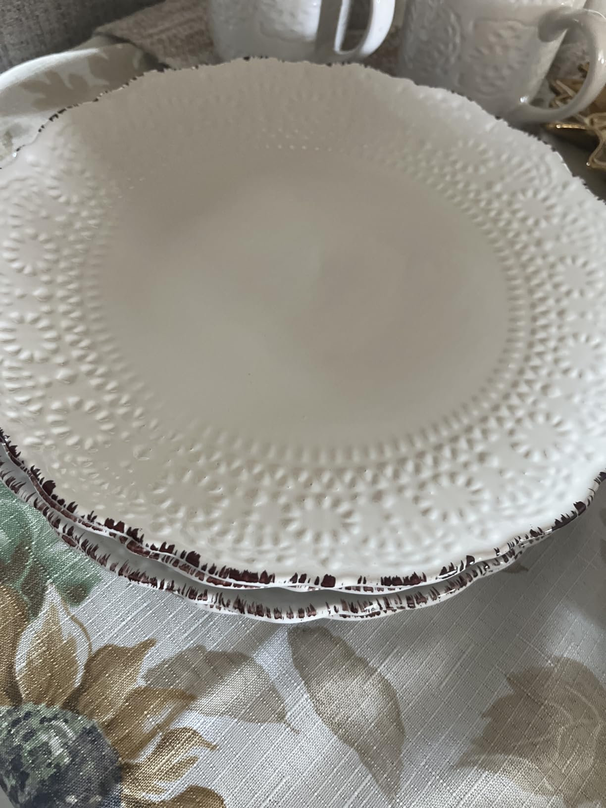 Pfaltzgraff Chateau Serve Platter, 14.25 Inch, Blue and White,Cream customer photo 2