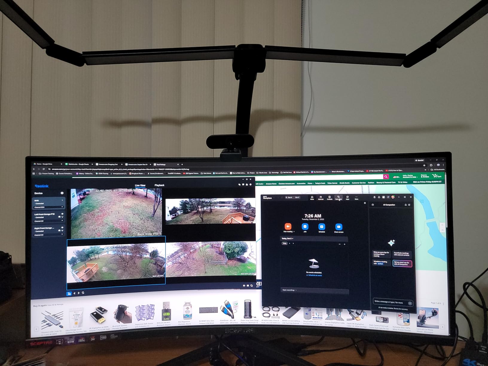 Sceptre 34-Inch Curved Ultrawide WQHD Monitor (3440 x 1440), R1500, up to 180Hz/165Hz, DisplayPort x2, 99% sRGB, 1ms, Built-in Speakers, Machine Black, 2025 (C345B-QUT168) customer photo 2