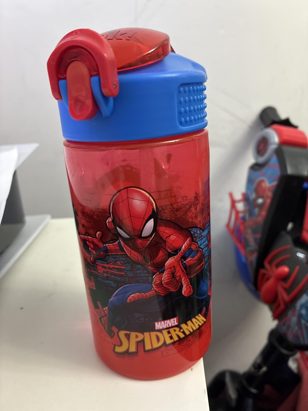 Zak Designs Kids Water Bottle For School or Travel, 16oz Durable Plastic Water Bottle With Straw, Handle, and Leak-Proof, Pop-Up Spout Cover (Dinosaur) customer photo 1