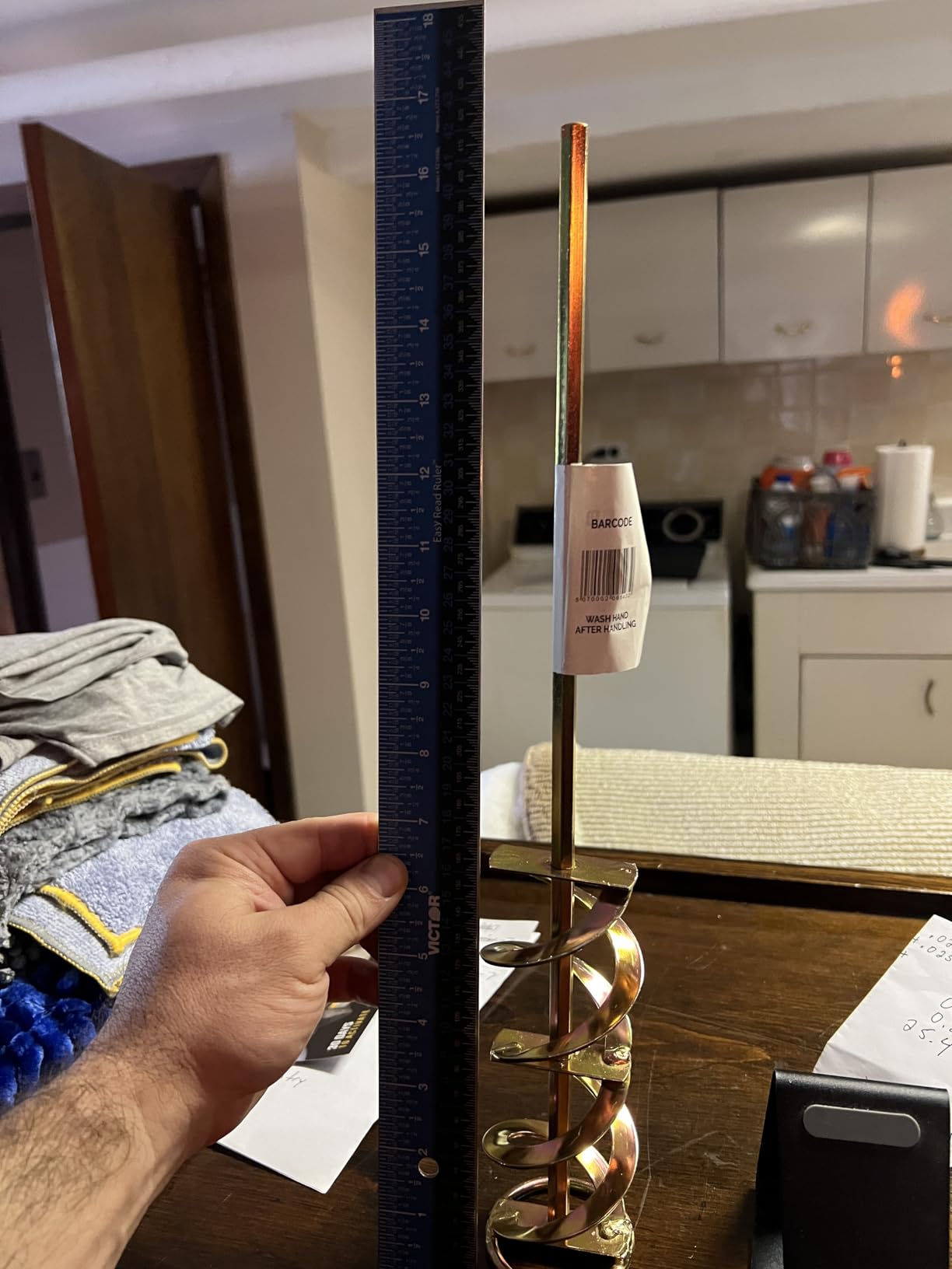 Paint Mixer for Drill, 1-5 Gallon Bucket, Paint Stirrer for Drill, Zinc Plated, Rust-Free & Easy to Clean, Fits All Standard Drills - For Mixing Paint, Resin, Epoxy & Concrete (Small Head) customer photo 2