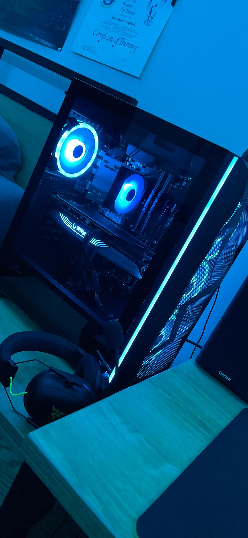 Skytech Gaming PC Desktop - AMD Ryzen 5 5600X 3.7 GHz, NVIDIA RTX 4070 Ti, 1TB NVME SSD, 16GB DDR4 RAM 3200, 750W Gold PSU, 11AC Wi-Fi, Windows 11 Home 64-bit, Black customer photo 1