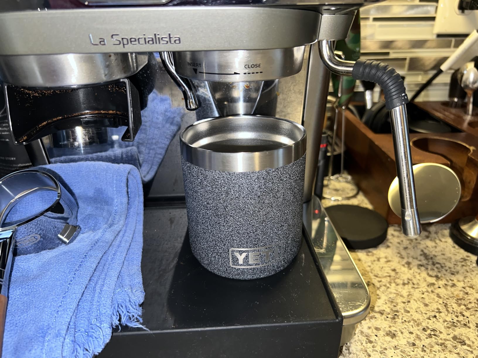 YETI Rambler 10 oz Stackable Lowball 2.0, Vacuum Insulated with MagSlider Lid, Black customer photo 1