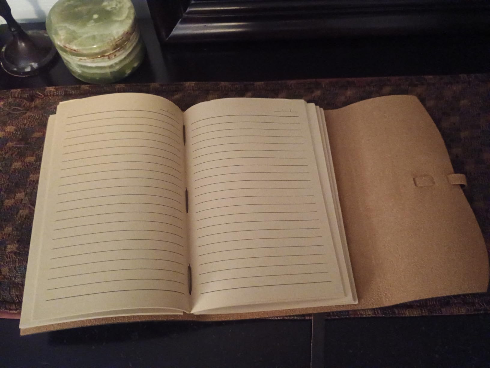 Leather Journal Notebook - Genuine Leather Journals for Writing 260 Pages 5x7.1 Inches Vintage Journal For Man and Women Gifts For Man Artist, Travel Journal, Brown customer photo 2