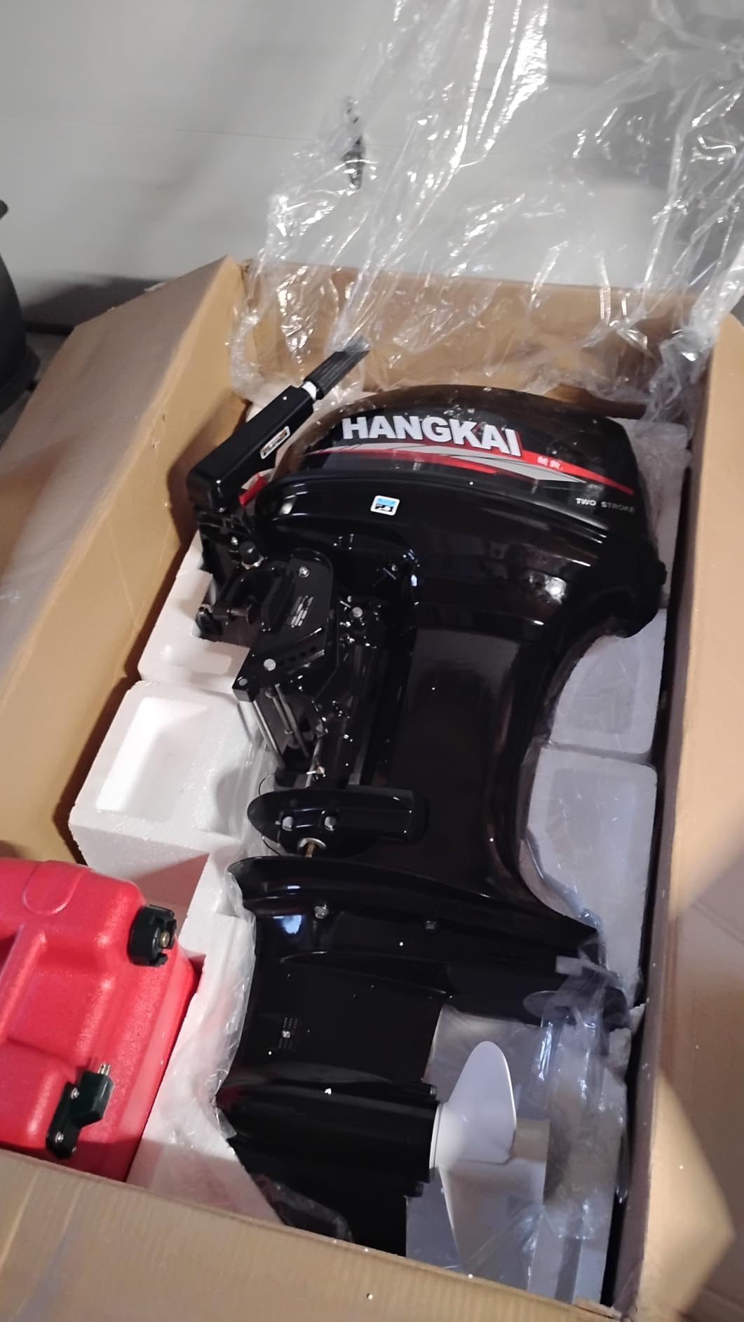 4-Stroke 9HP Outboard Motor, 225CC Heavy Duty Outboard Motor Inflatable Marine Fishing Boat Yacht Engine with Air Cooling System Electric Boat Motor customer photo 1