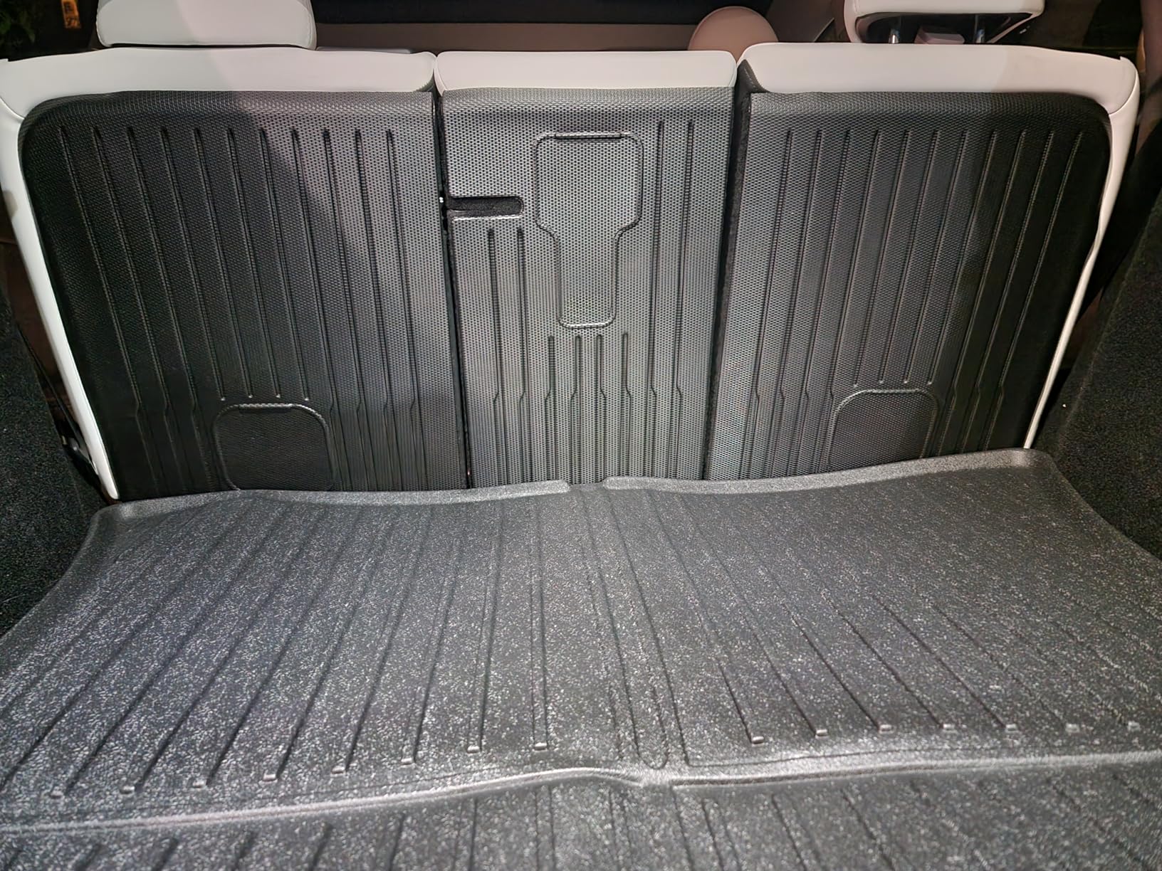 SUPER LINER Tesla Model 3 Floor Mats 2025 2026 2024 | Custom Fit All-Weather 8-Piece Set TPE Material | Tesla Model 3 Highland Floor Mats&Seatback Mats&Cargo Liner, Trunk&Interior Accessories customer photo 1