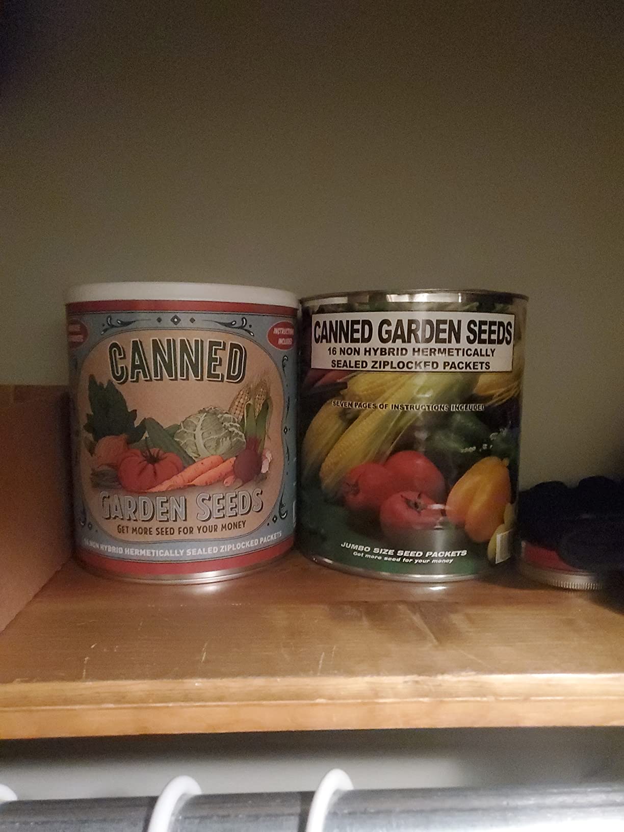 Mountain Valley Seed Company Vegetable Garden Can 50,000+ Seeds 16 Varieties for Long Term Storage, Emergency Supply, Survival Include Tomato, Pepper, Squash, Cucumber, Lettuce, Carrot, & More customer photo 1