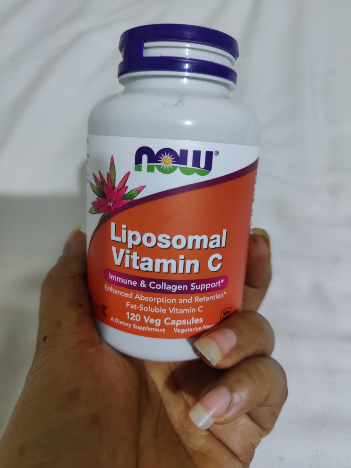 NOW Supplements, Liposomal Vitamin C, Immune & Collagen Support, 120 Veg Capsules customer photo 1