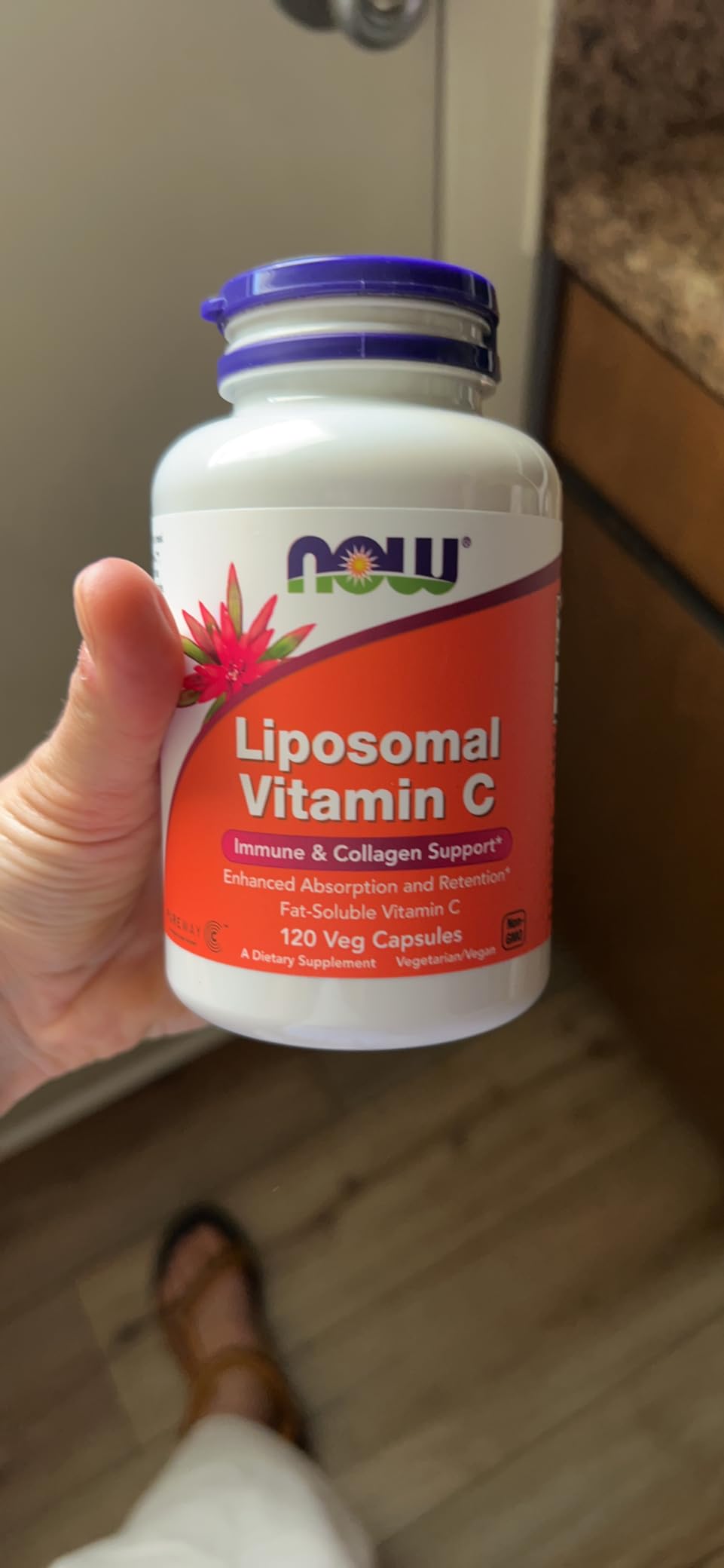 NOW Supplements, Liposomal Vitamin C, Immune & Collagen Support, 120 Veg Capsules customer photo 2