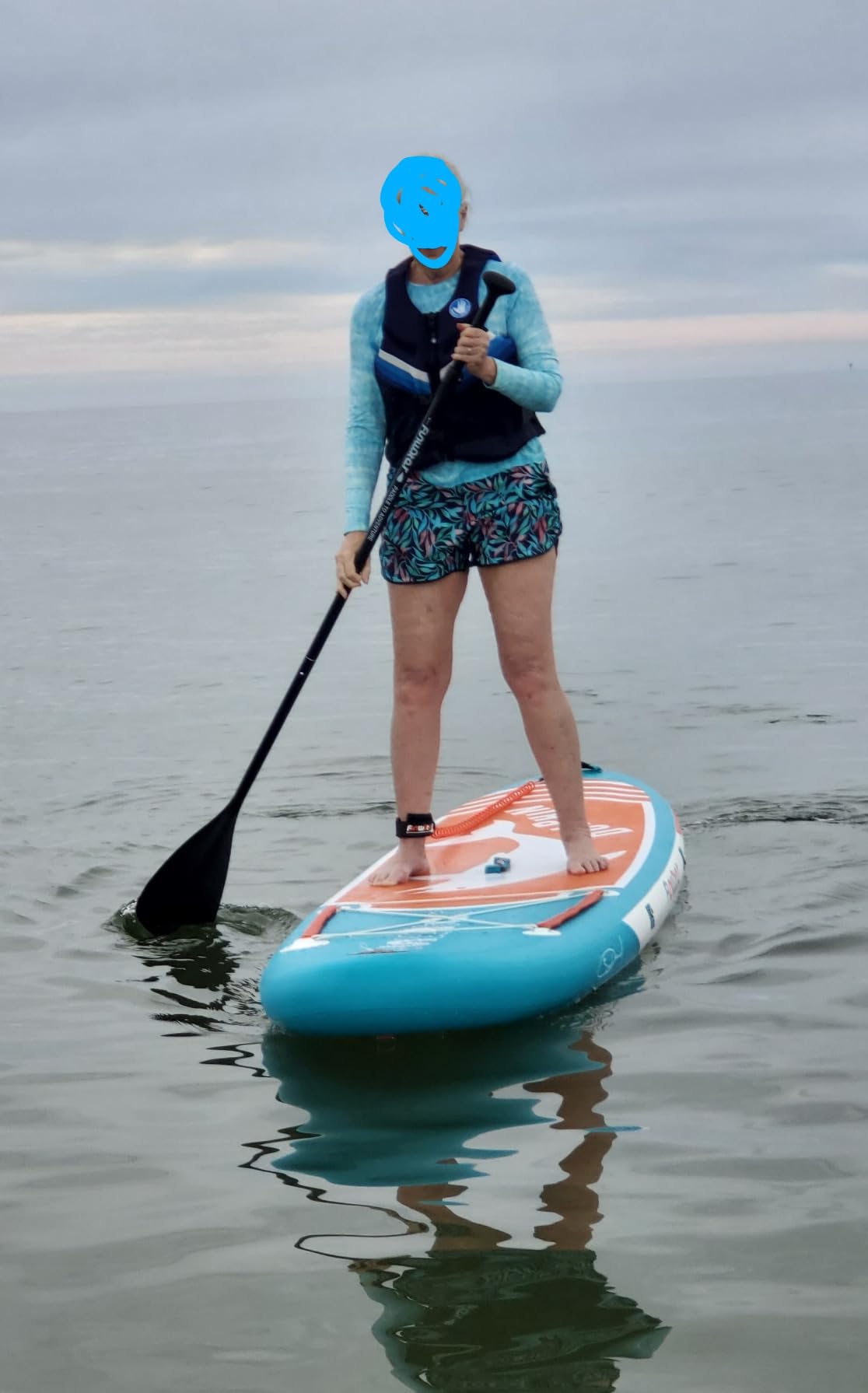 FunWater Inflatable Stand Up Paddle Board with Premium SUP Paddleboard Accessories, Anti-Slip EVA Deck, 11'/10'6'' Paddle Boards for Adults & Youth of All Skill Levels customer photo 1