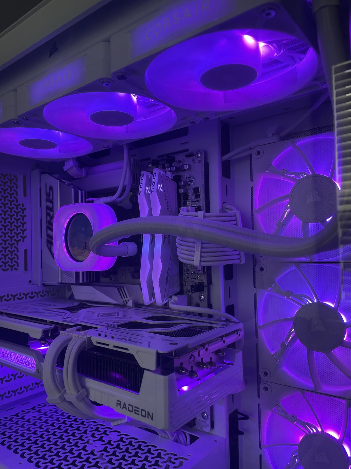 AsiaHorse 16AWG PSU Cable Extension Sleeved Custom Mod GPU PC Audio Video Power Supply Soft Braided Cables with Two Color Comb Kit 24P/8P to 6+2P/ 8P to 4+4P 30CM customer photo 2