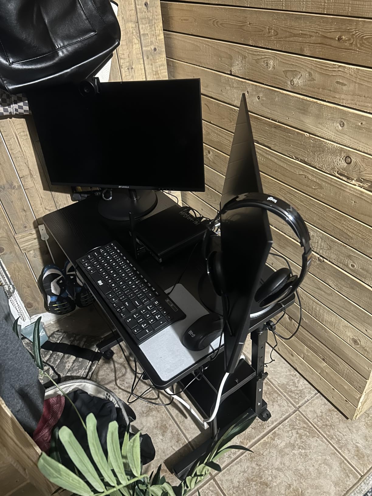 Laptop Desk Adjustable Desk Small Standing Desk Home Office Desks for Small Spaces Portable Desks Table for Bedrooms,Mobile Rolling Computer Work Desks on Wheels customer photo 1