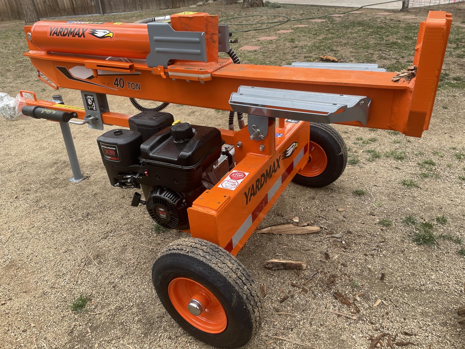 Yardmax Gas Log Splitter 40 Ton 2-Way Full Beam Briggs & Stratton Engine XR1450 customer photo 1