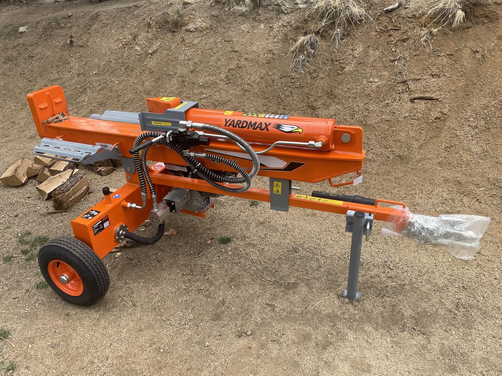 Yardmax Gas Log Splitter 40 Ton 2-Way Full Beam Briggs & Stratton Engine XR1450 customer photo 2