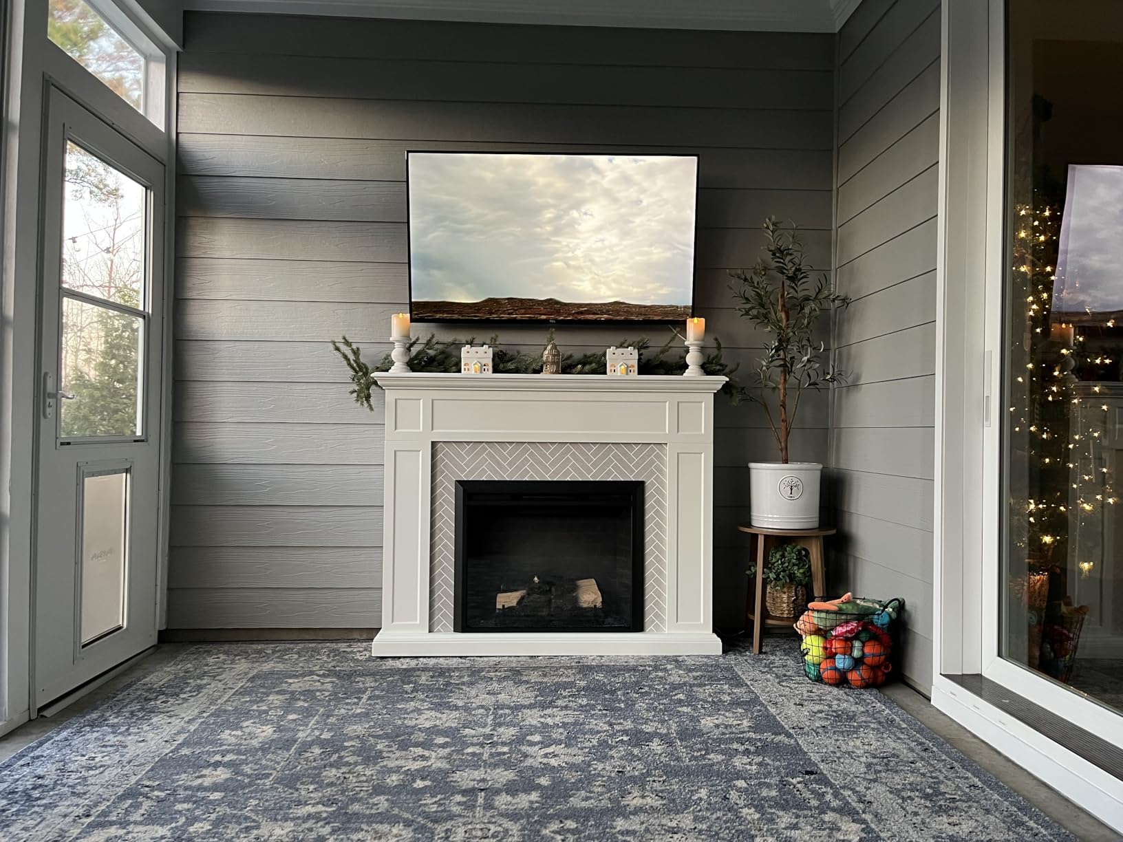 LegendFlame Hailey Electric Fireplace with 65