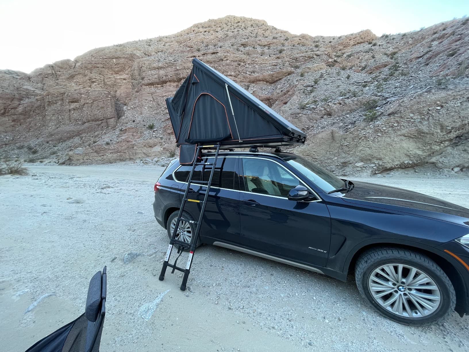 BAMACAR Naturnest Rooftop Tent Hard Shell 2-3 Person Nature Nest Roof Top Tent Hardshell For Jeep SUV Van Pickup Truck Vehicle Trailer Car Camping Hard Top Claim Shell Overland Car Roof Rack Top Tents customer photo 2