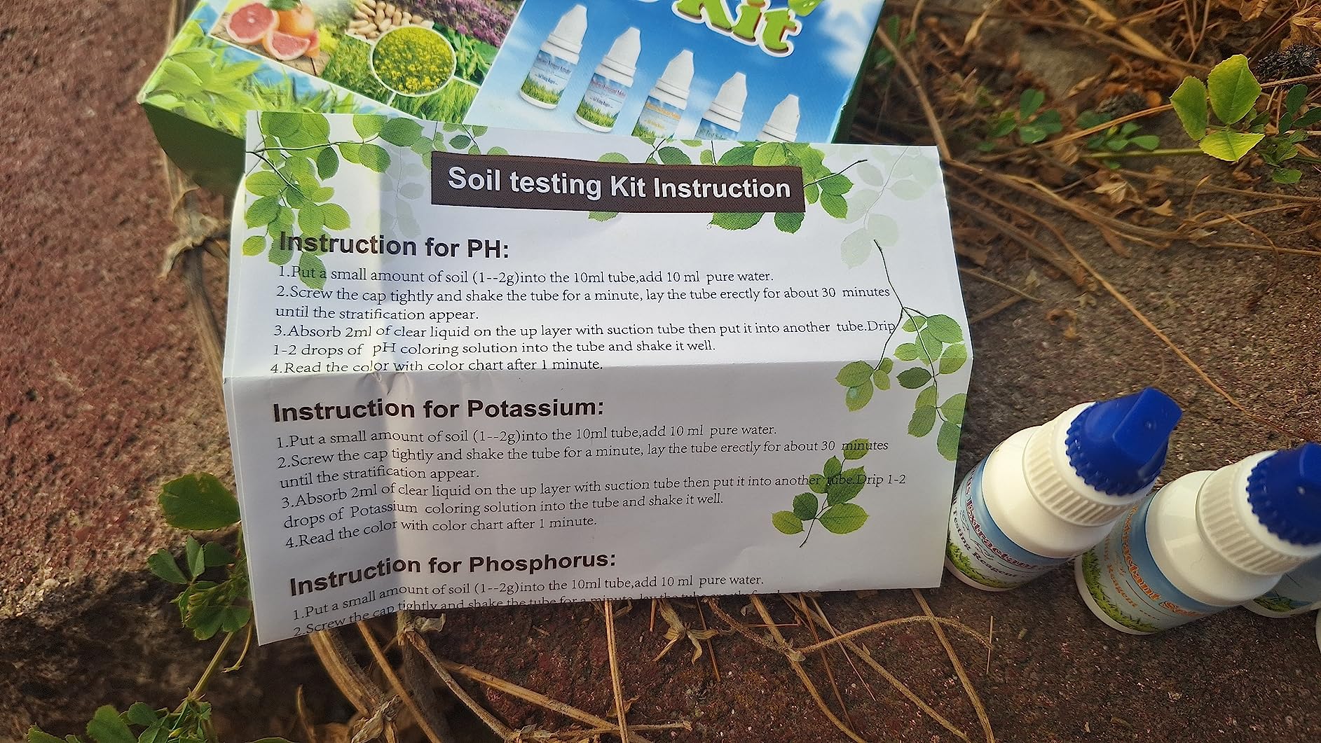 Soil Test Kit -140 Test- 2026 Version- Testing PH Ammonia Nitrogen Phosphorus and Potassium - Tester for Your Vegetable Garden Lawn and Soil customer photo 1