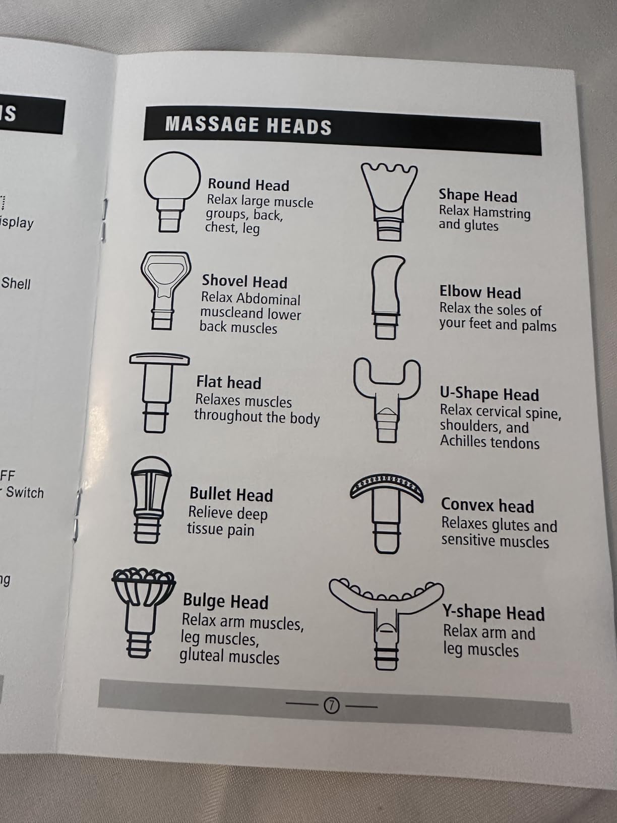 TOLOCO Massage Gun Deep Tissue, Percussion Massage Gun with 10 Replacement Heads, Super Quiet Portable Electric Massager for Athletes, Relax, Black customer photo 1