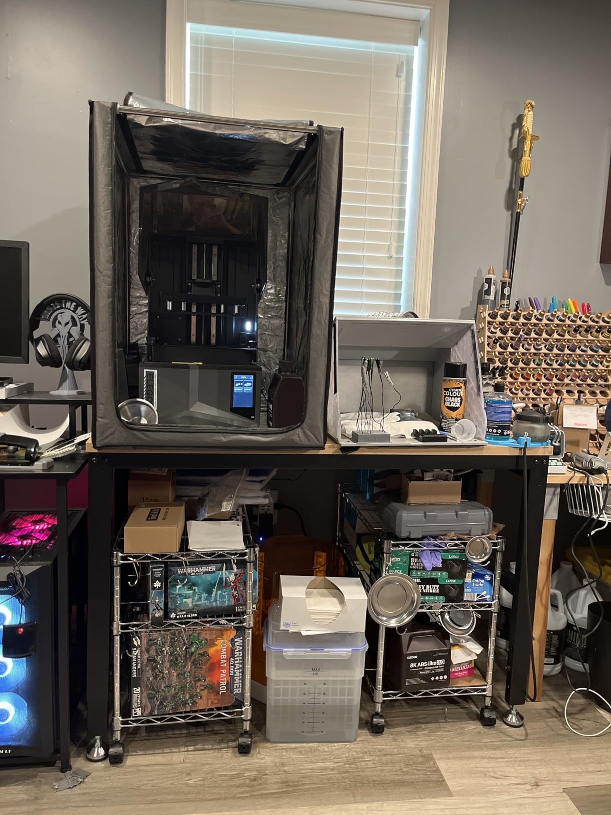 48 Adjustable Workbench with Power Outlet, Heavy Duty 2000 LBS Load Capacity Hardwood Workbench Suitable for Workshop, Office, Garage, Home customer photo 2