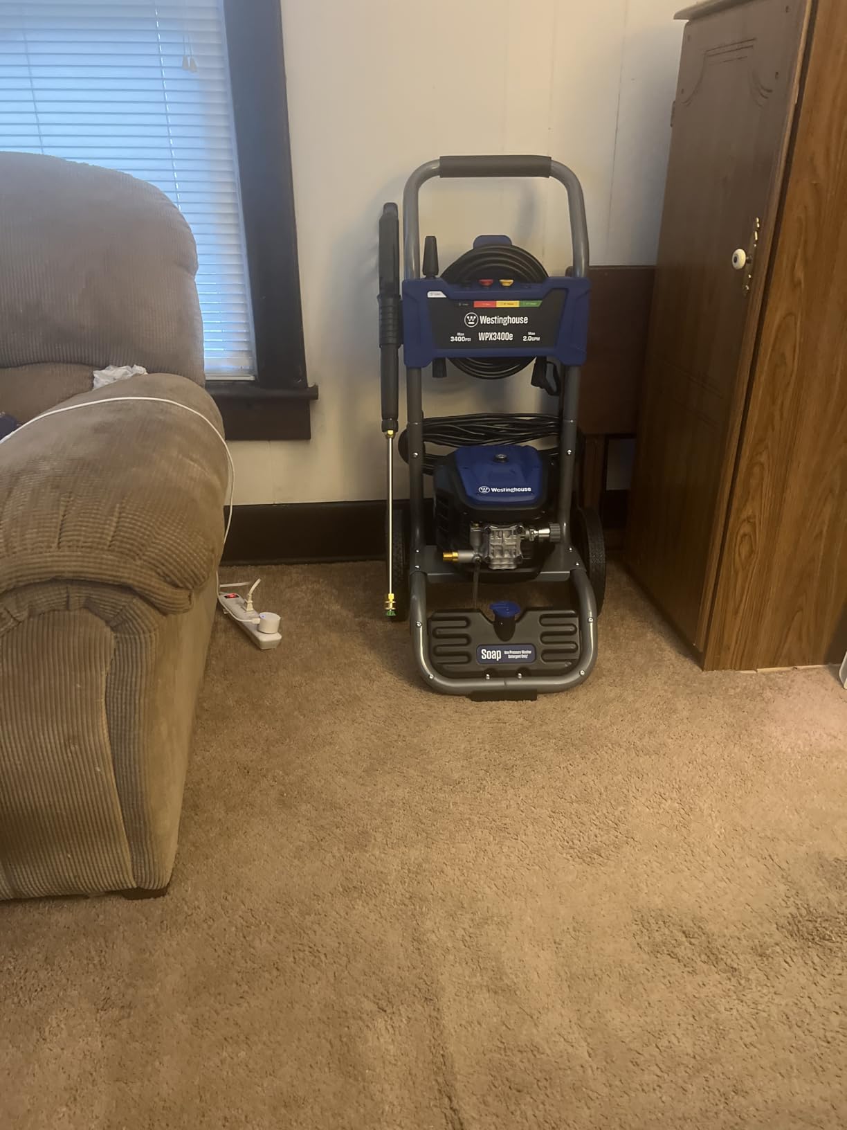 Westinghouse WPX3200e Electric Pressure Washer, 3200 Max PSI and 1.76 Max GPM, Induction Motor, Onboard Soap Tank, Spray Gun and Wand, 5 Nozzle Set, for Cars/Fences/Driveways/Homes/Patios/Furniture customer photo 2